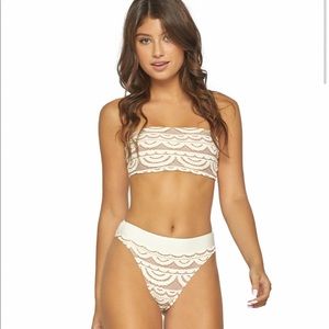 PilyQ Ivory Lace Bikini Set